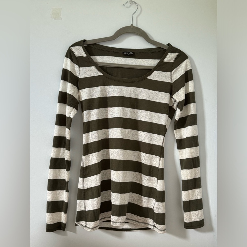 stripped long sleeve t shirt